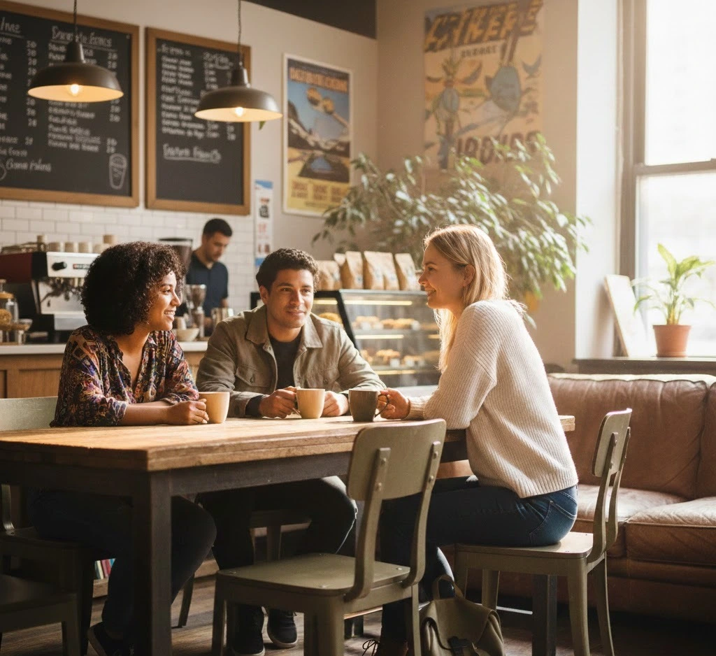 solo traveler meeting people while traveling alone