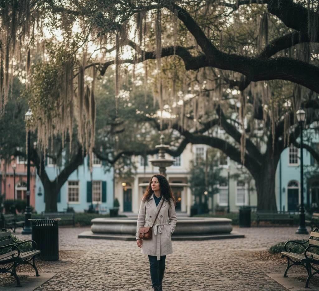 Savannah Georgia solo weekend trip in historic district