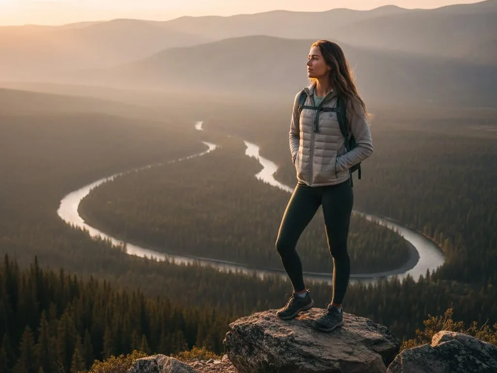 Solo traveler enjoying a peaceful moment during a trip