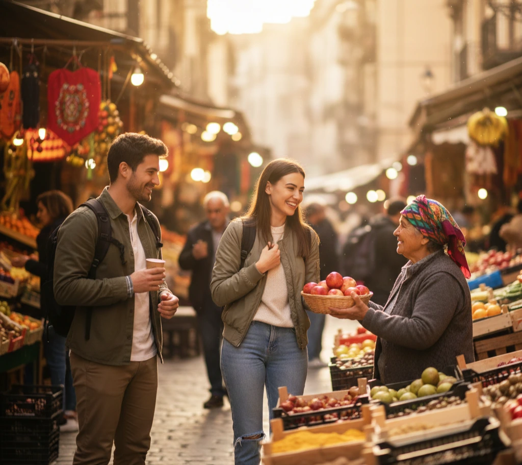 solo traveler meeting people while traveling alone