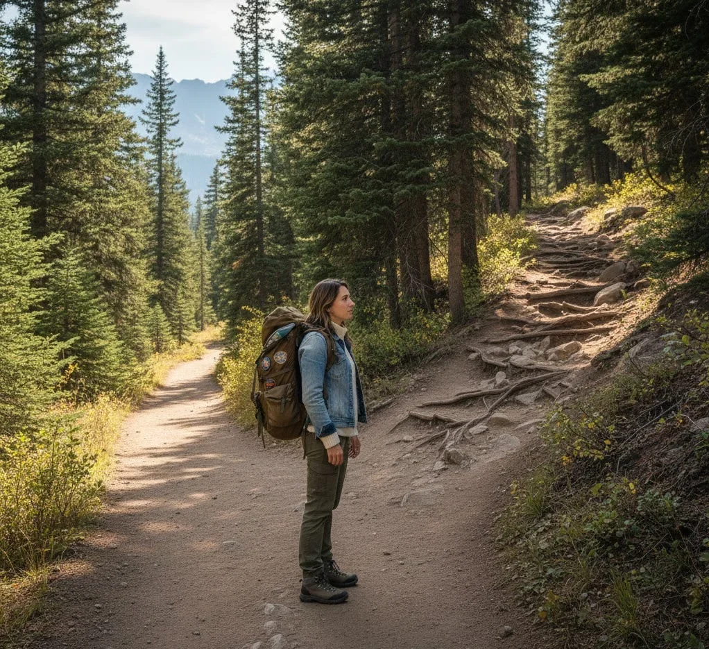 Picking the right trail level matters when traveling alone.