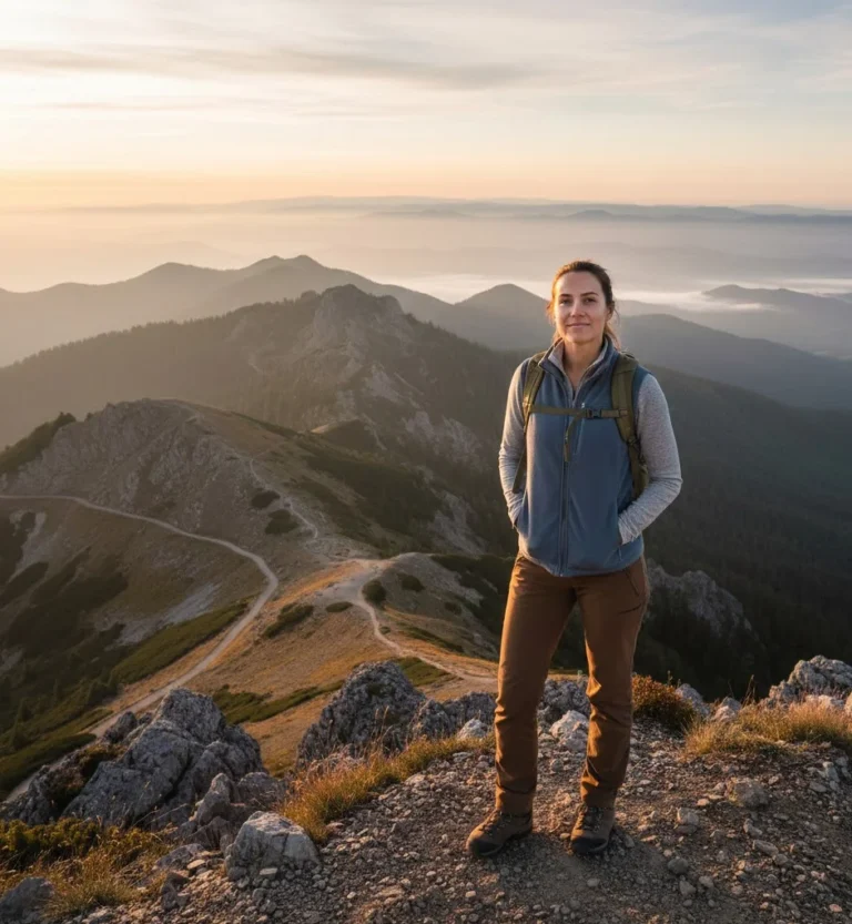 Adventure Trips for Solo Travelers Solo traveler standing at a mountain viewpoint during an adventure trip