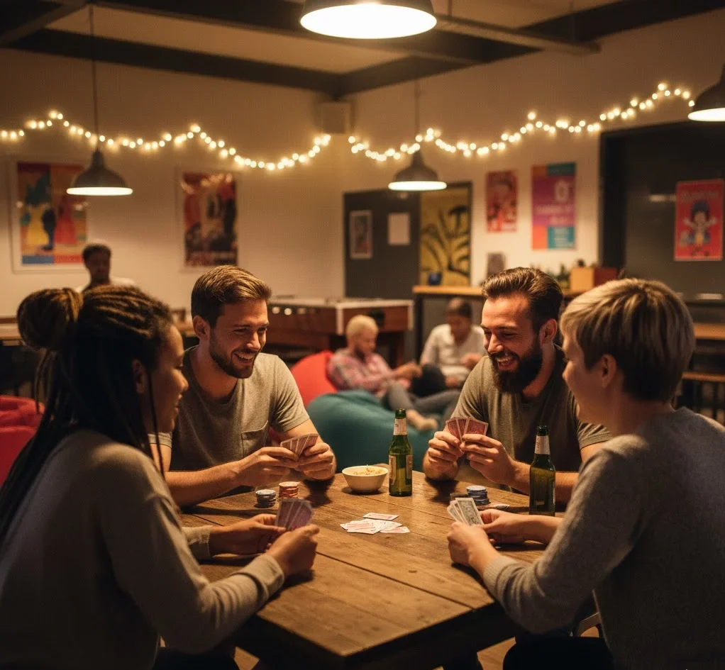 Solo travelers meeting people during a trip in Asia
