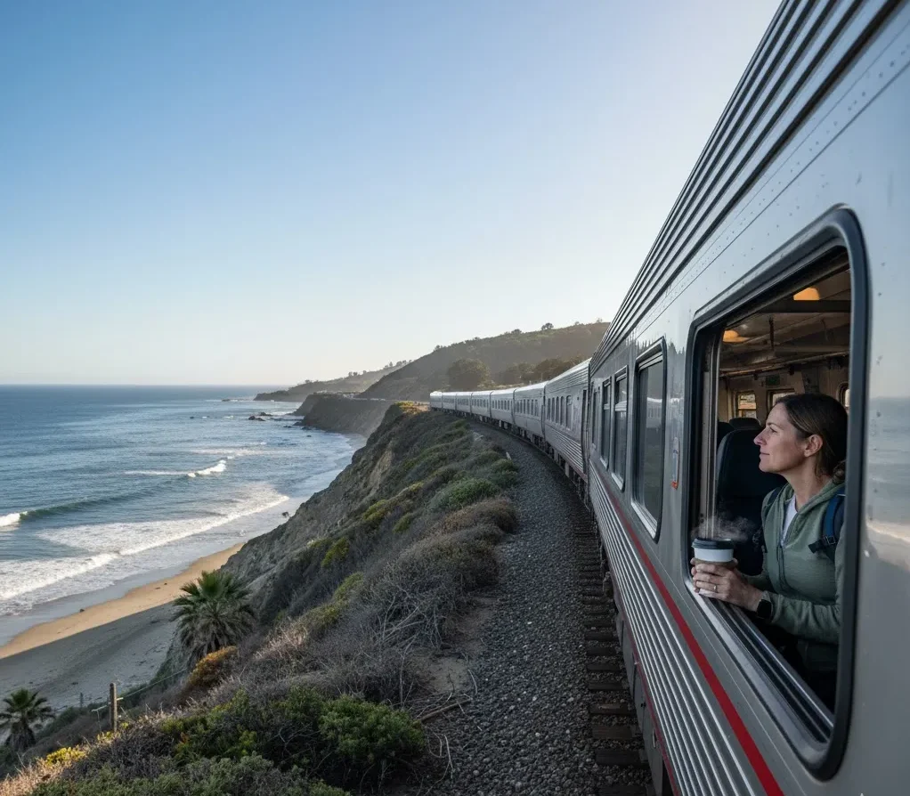 Train travel along the West Coast for solo travelers