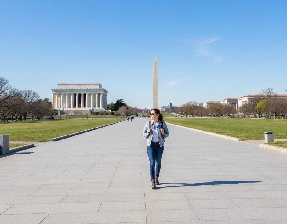 Washington DC solo travel walkable areas